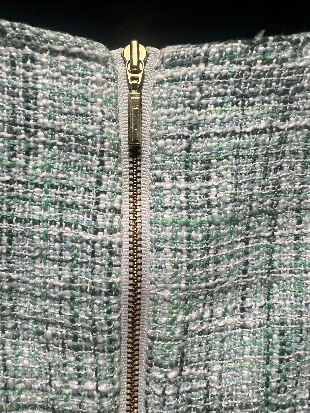 VENUS Mint Green Tweed Sleeveless Shift Dress - Picture 5 of 6